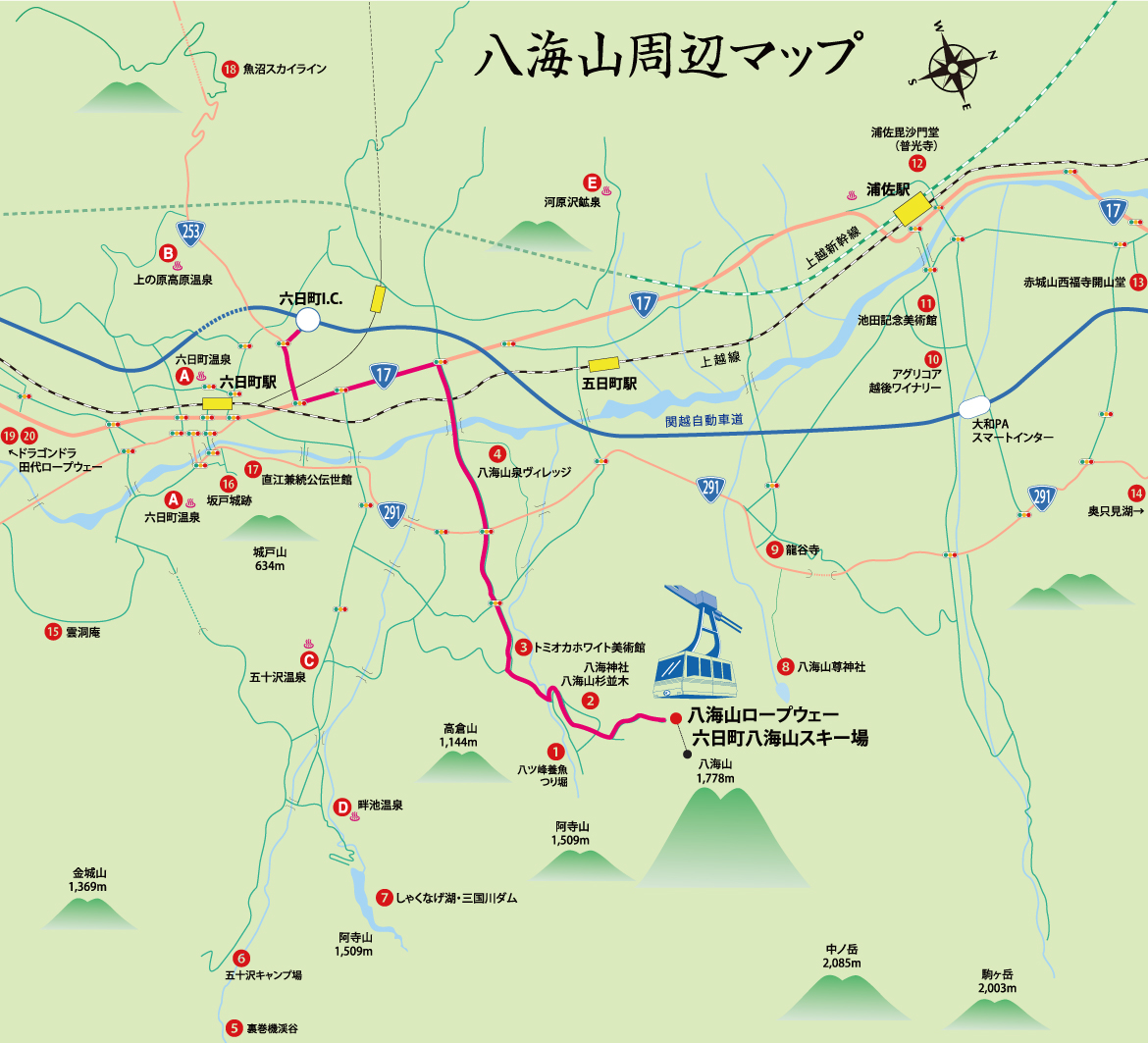 周辺案内マップ