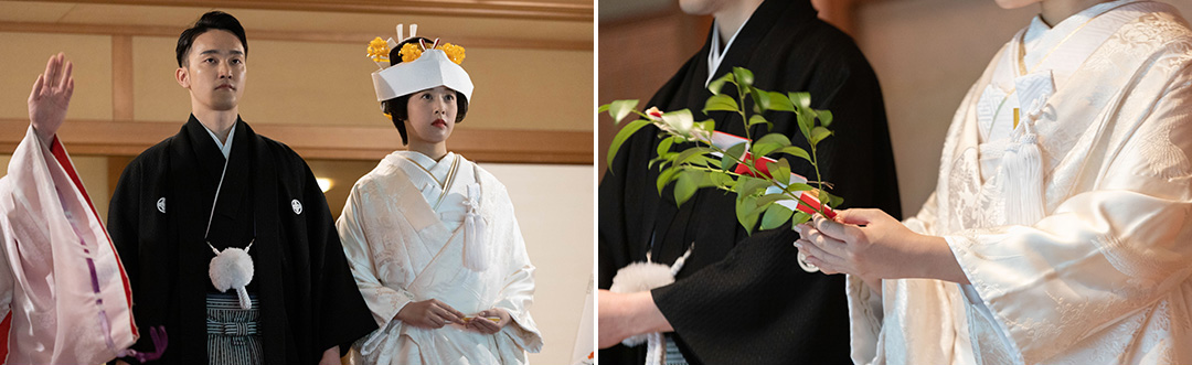 おふたりが玉串に込めたのは、今日を迎えられたことへの感謝と、家族への深い想い