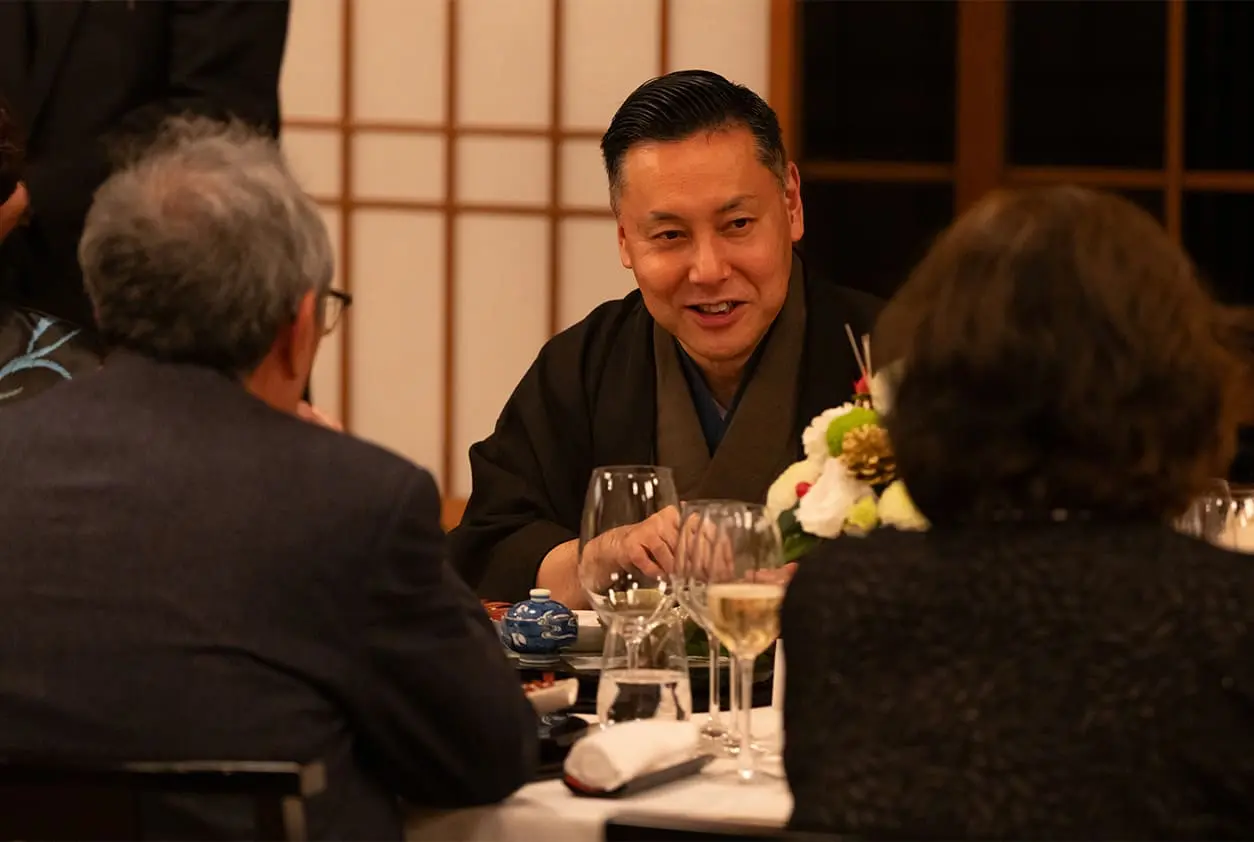 出演者を交えた夕食会