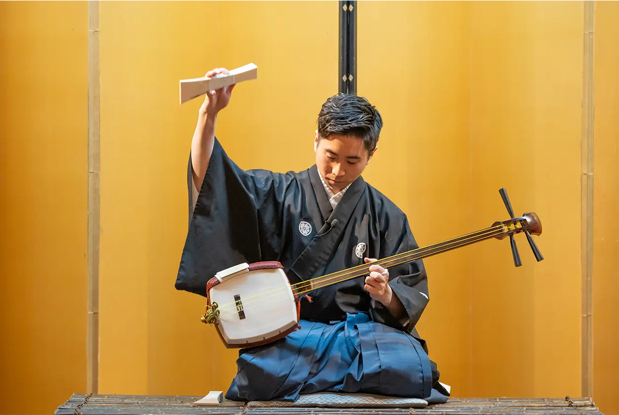 Puppetry and shamisen demonstration