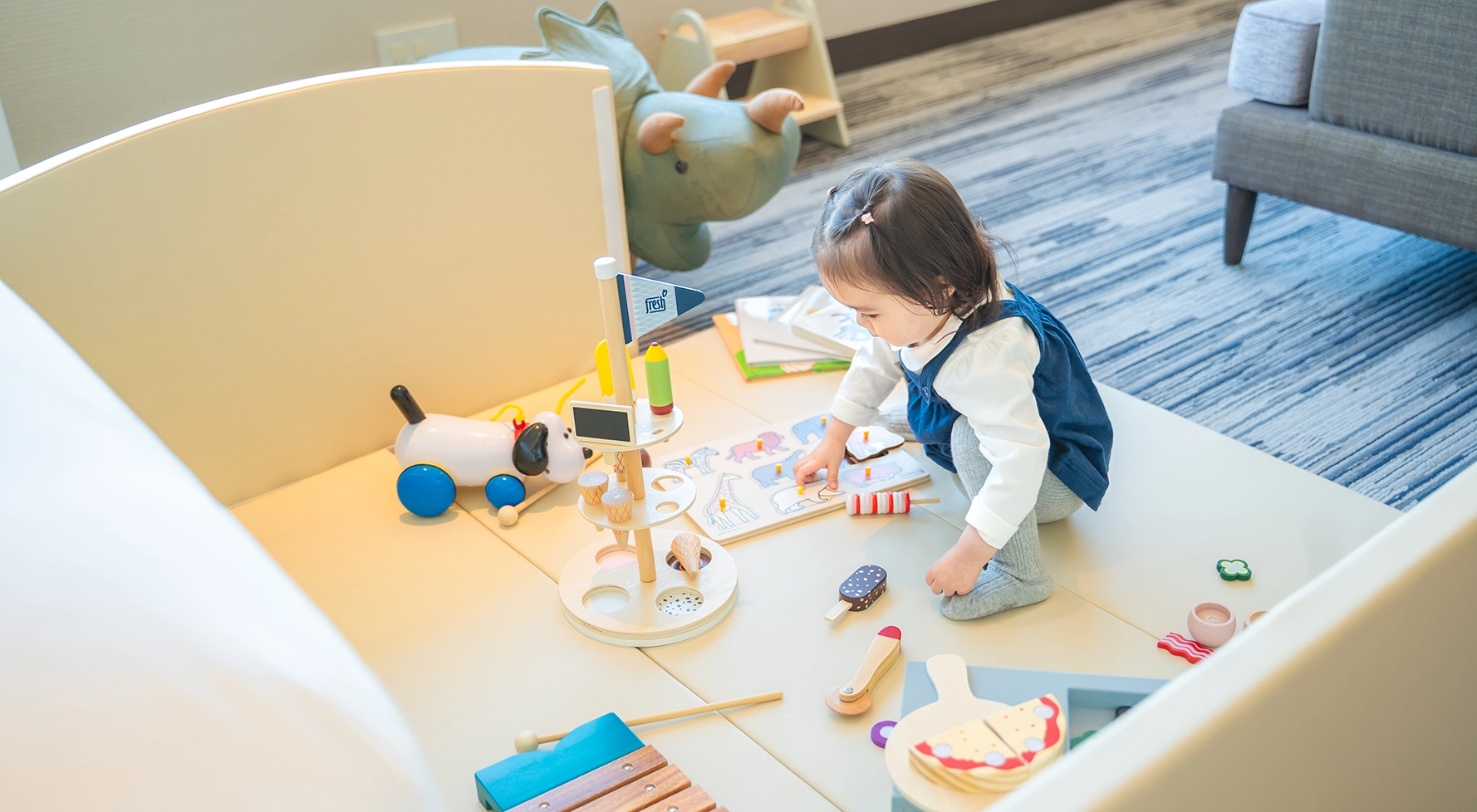 お子さまが楽しめるグッズのご用意