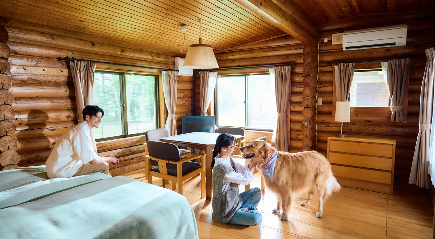 大型犬も泊まれるドッグコテージ