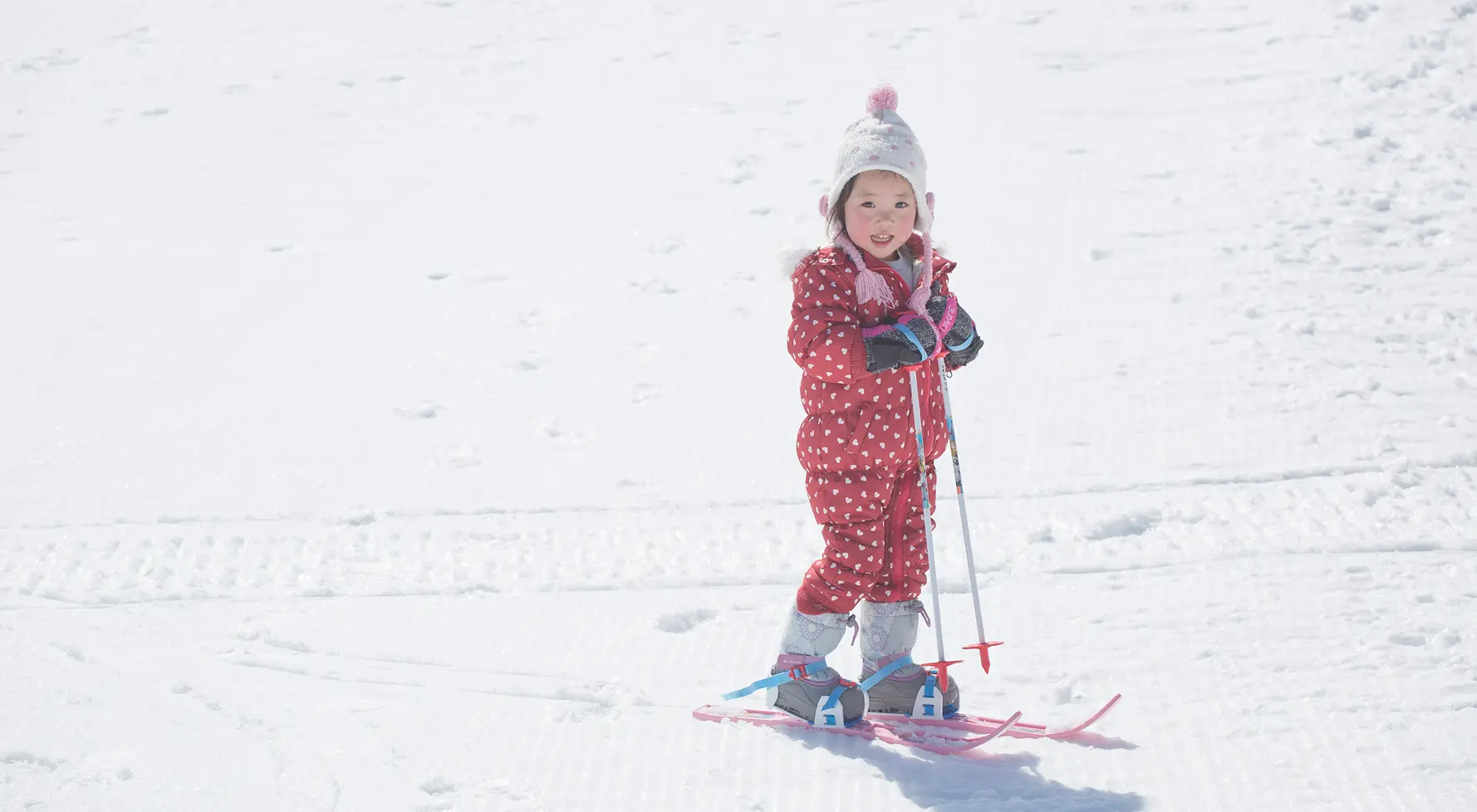 安心して滑れるお子さま向けの初心者コース