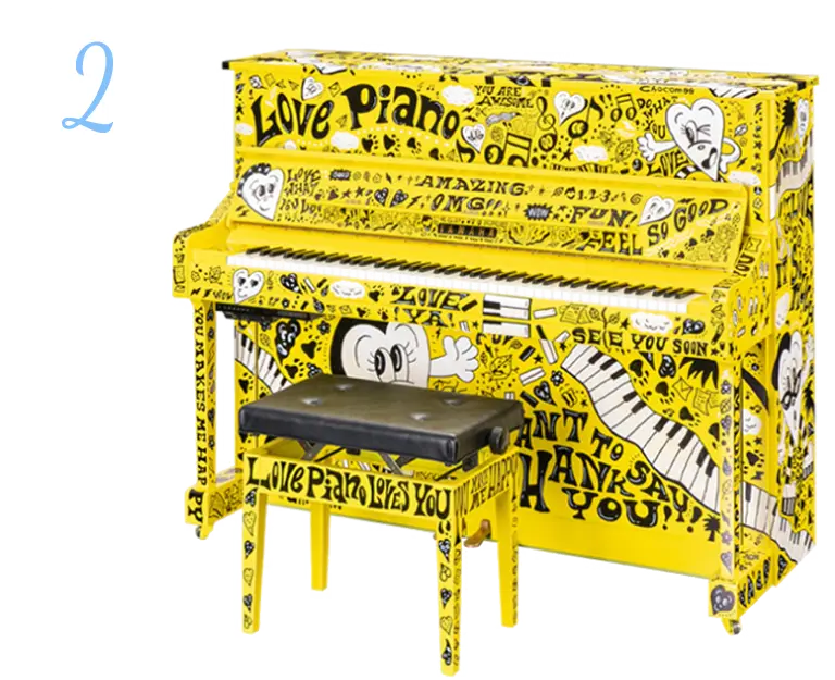 施設に合ったデザインのピアノがやってくる