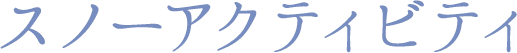 スノーアクティビティ