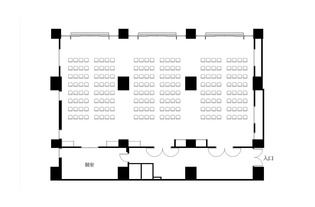 全会場・シアタースタイル図面