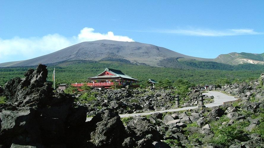 天明３年(1783年）の浅間山大噴火によって創りだされた溶岩原野。（浅間山北麓ジオパークエリア）