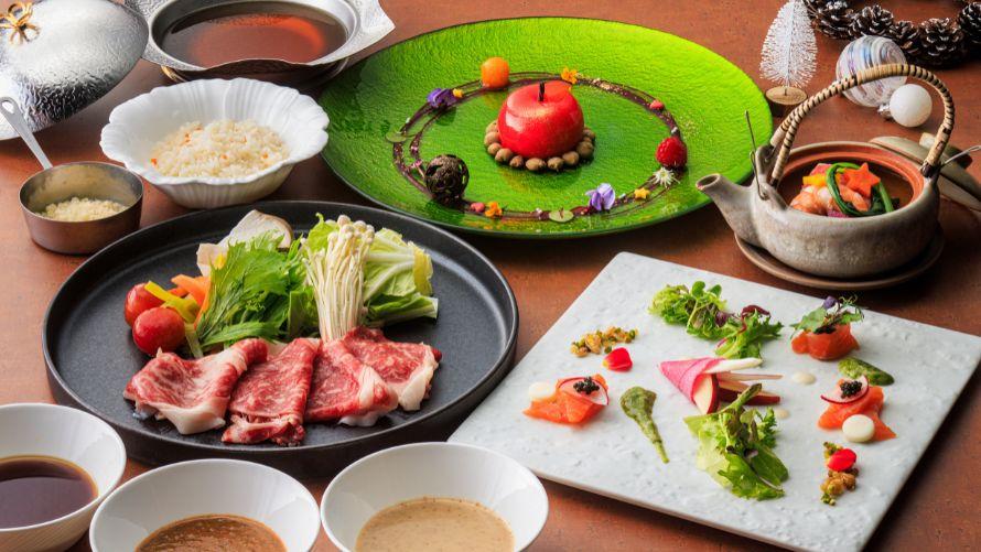 箱根西麓牛とコンソメの贅沢しゃぶしゃぶコース