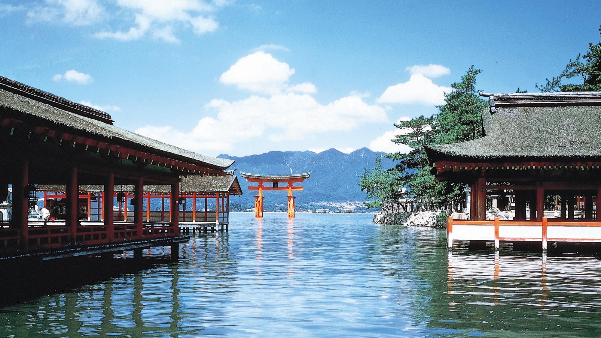 世界遺産「宮島 厳島神社」観光に便利なロケーション※大鳥居は大規模な修繕をおこなっております