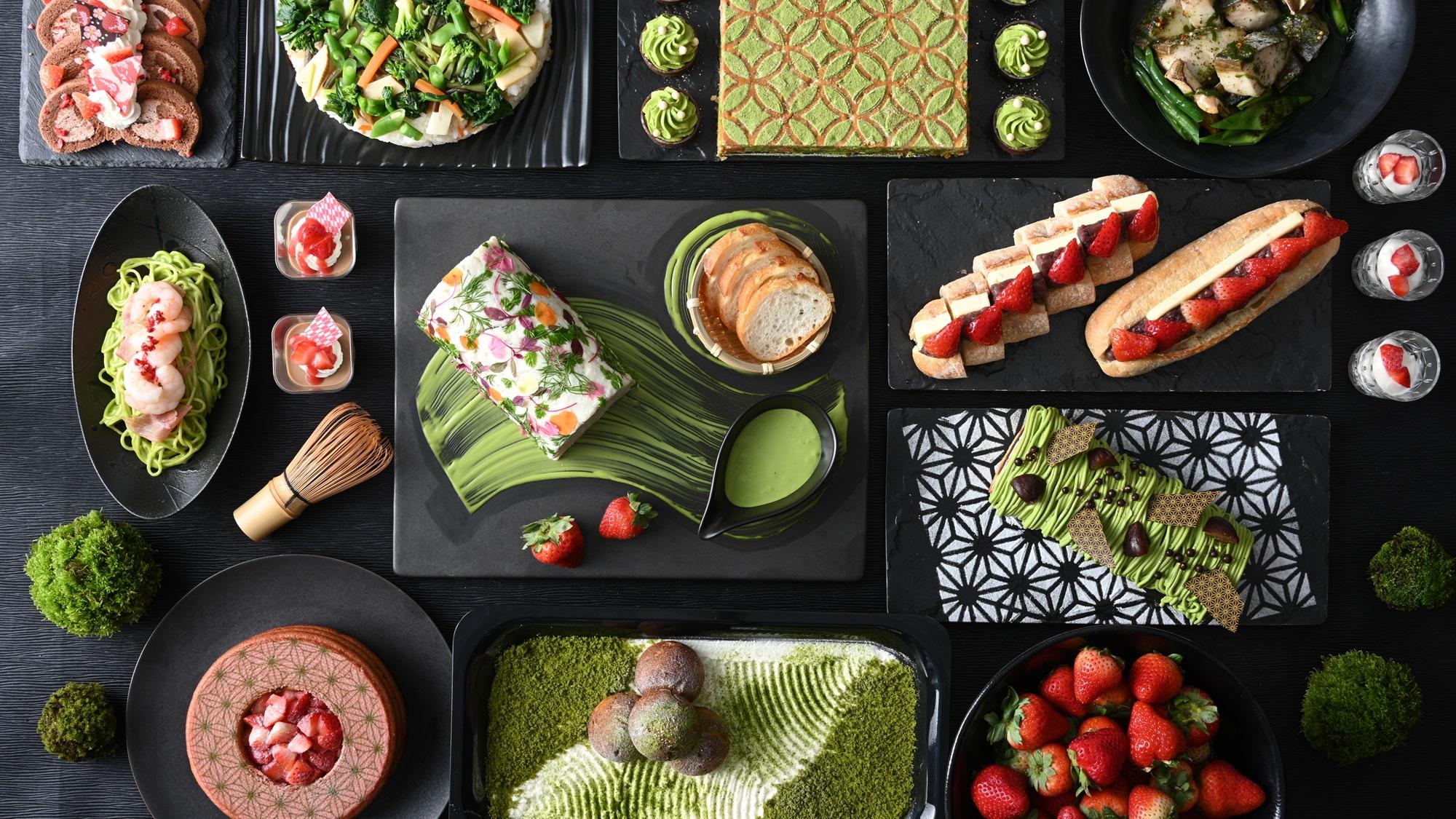 ランチ＆いちごスイーツ食べ放題！Strawberry lunch buffet～和庭園～