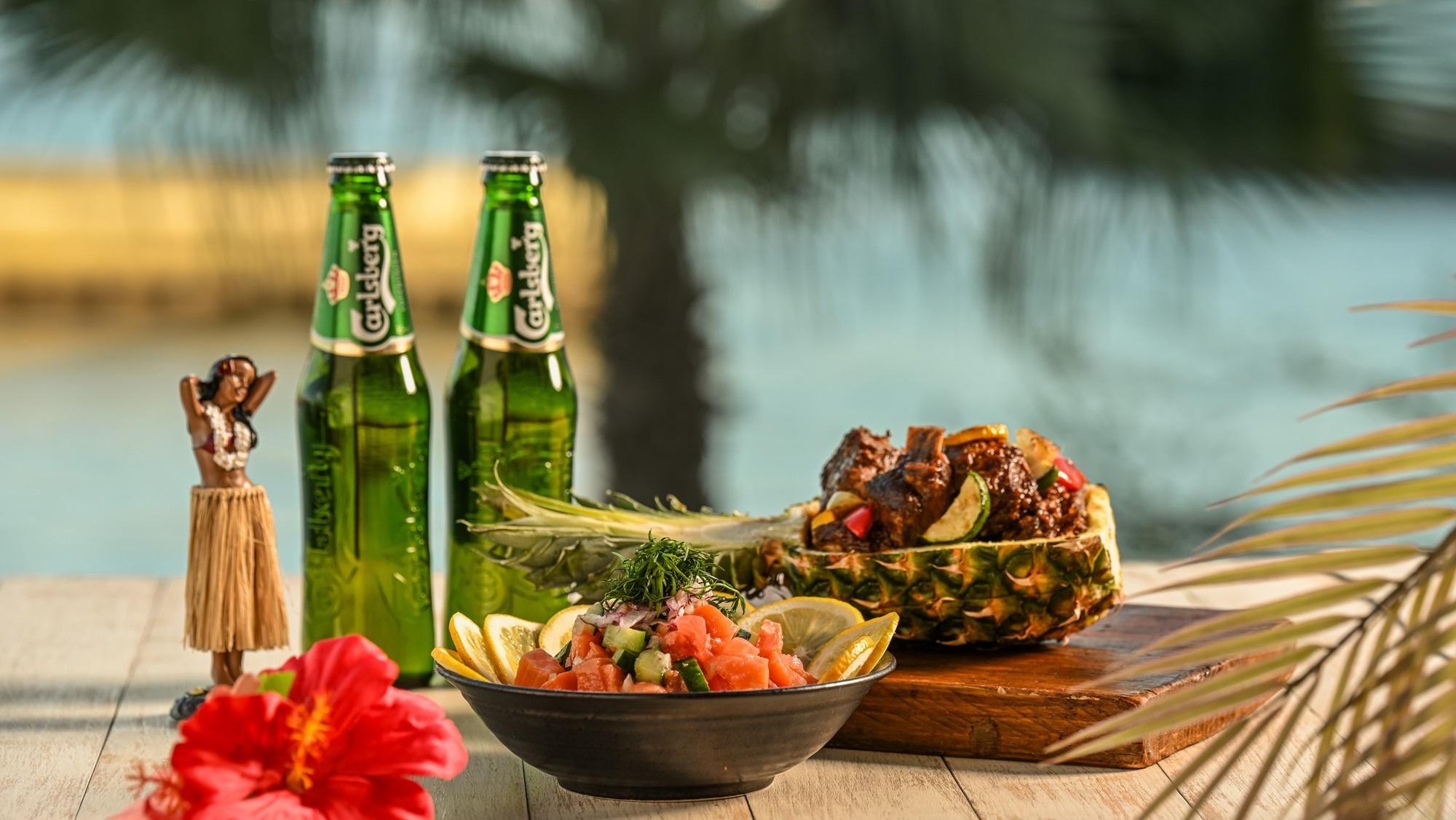 海辺のビアホールの料理イメージ