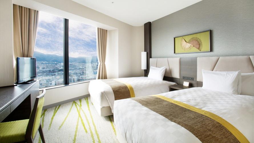 EIZANフロアスイートツイン＜33・35F＞ベッドルームイメージ