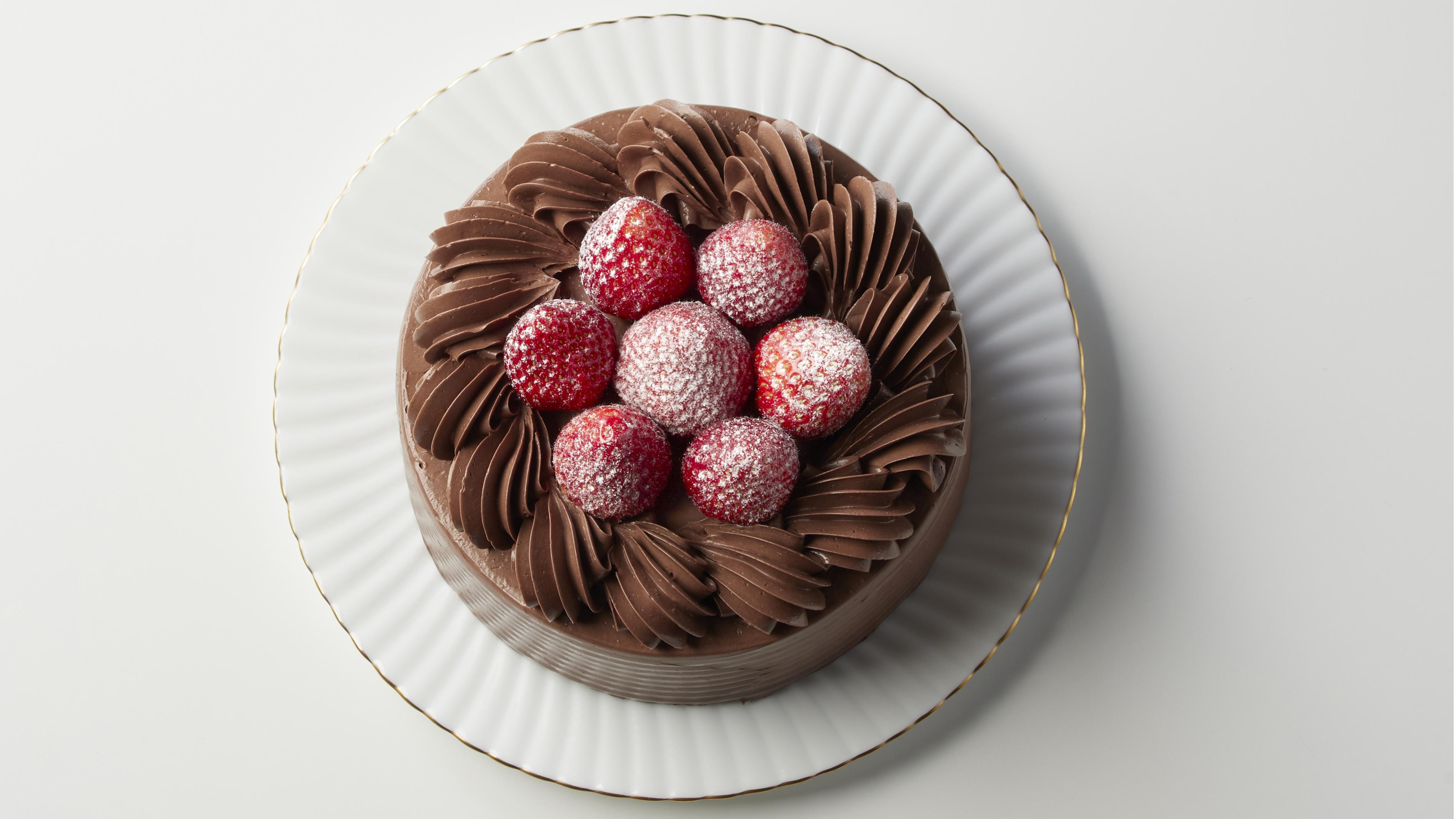 苺のチョコショートケーキイメージ