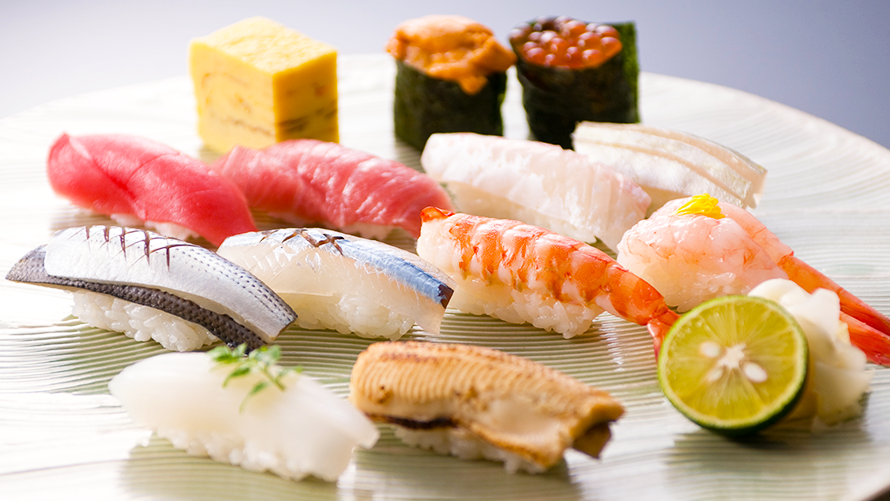 和食 清水(36F)にて寿司会席 「琵琶」