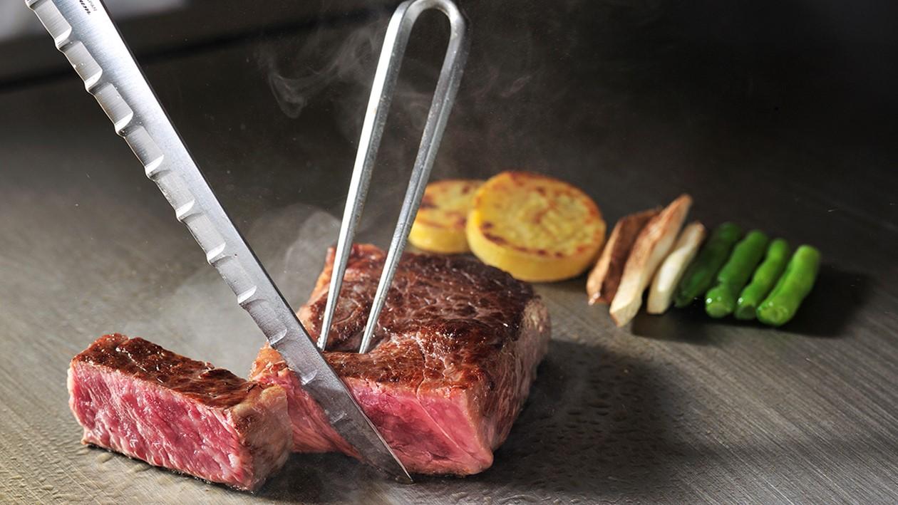 味街道 五十三次 ～祇園コース～で味わえる黒毛和牛の鉄板焼