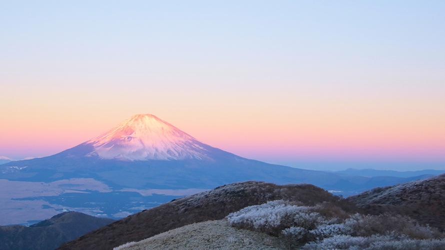 駒ヶ岳山頂から望む初日の出