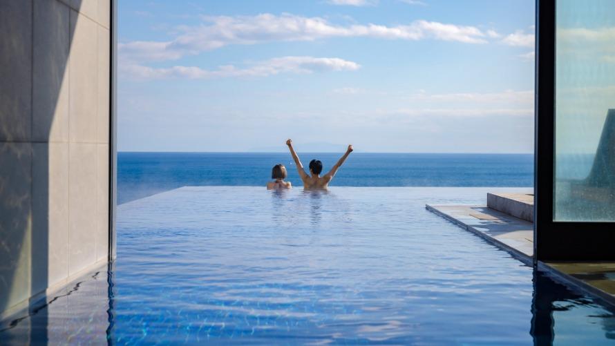 大磯プリンスホテルのあったかインフィニティプール