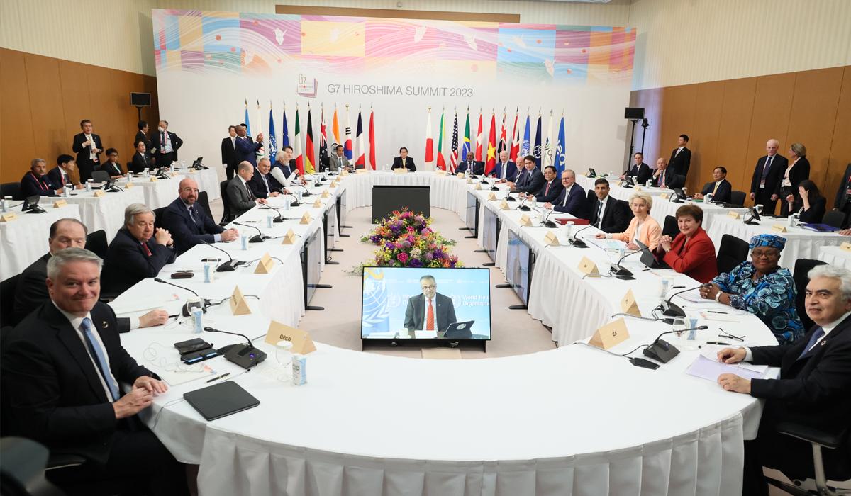 5月20日　セッション6 （G7＋招待国首脳・国際機関の長）が開催されました
