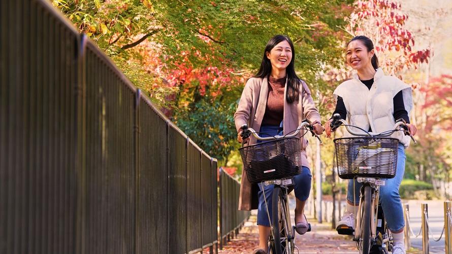 サイクリングで秋探し