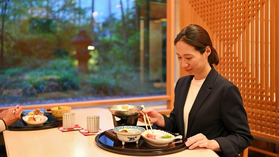 京の旬をご堪能いただけるお食事をご用意してお待ちしております
