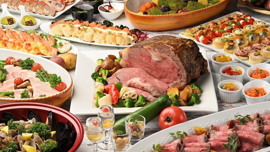 ■宴会場にて「和洋ブッフェメニュー」