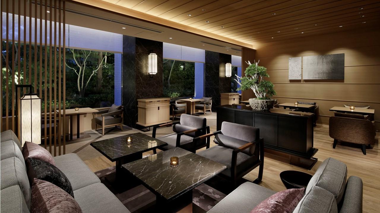 ザ・プリンス さくらタワー東京1Fにある「エグゼクティブラウンジ」の夜間の風景。