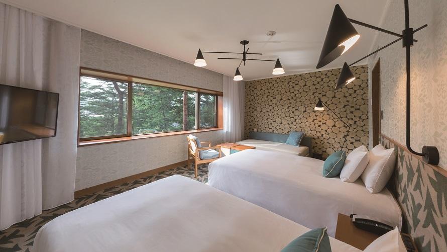 最上階の角部屋 デラックスツインルーム