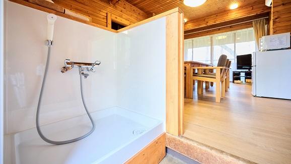 ワンちゃん足洗い場