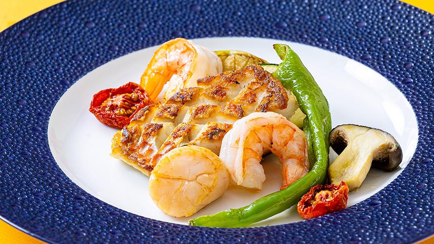 【ディナー】シーフードセット｜メインダイニング　いと桜