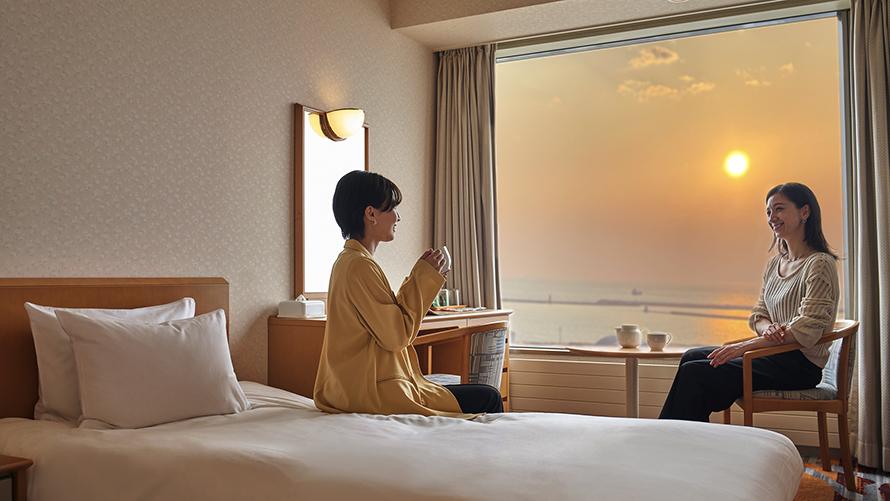 ツインルームからの眺望