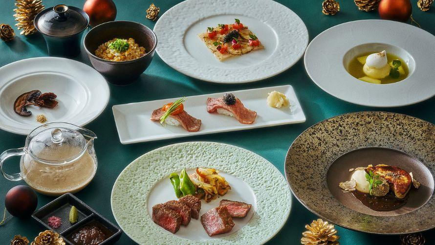 世界三大珍味と黒毛和牛のクリスマスディナー