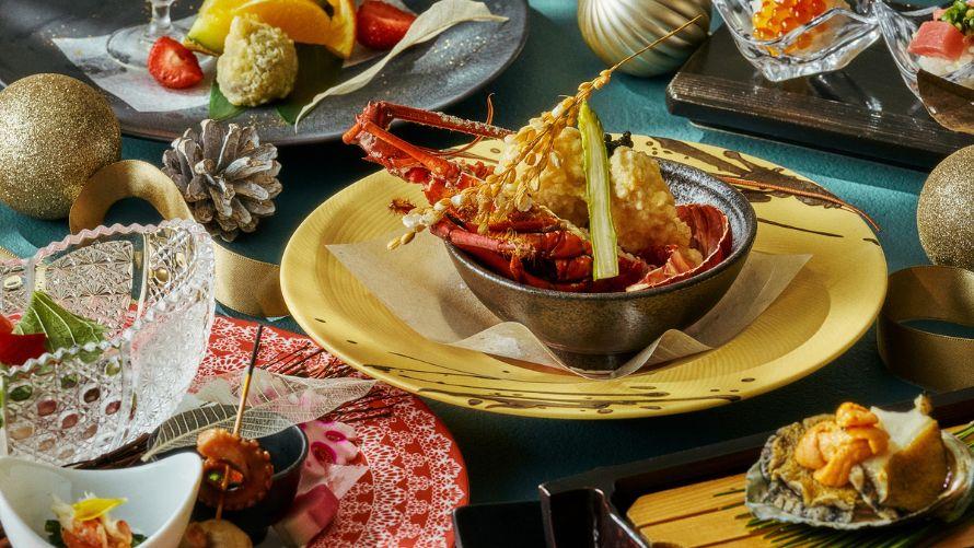 蝦夷鮑の生雲丹焼き