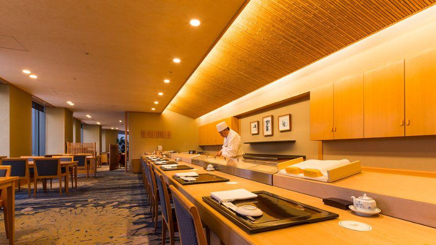 「寿司 日本橋」のカウンター席