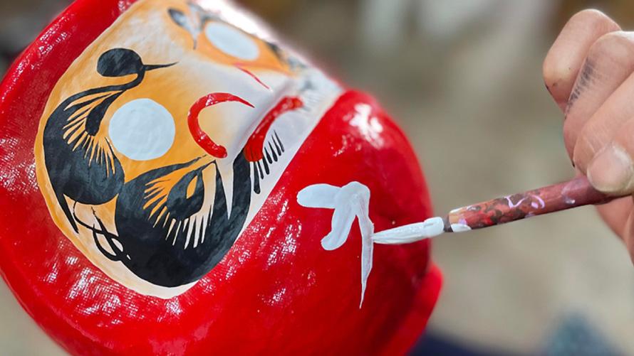 新春だるまづくり体験