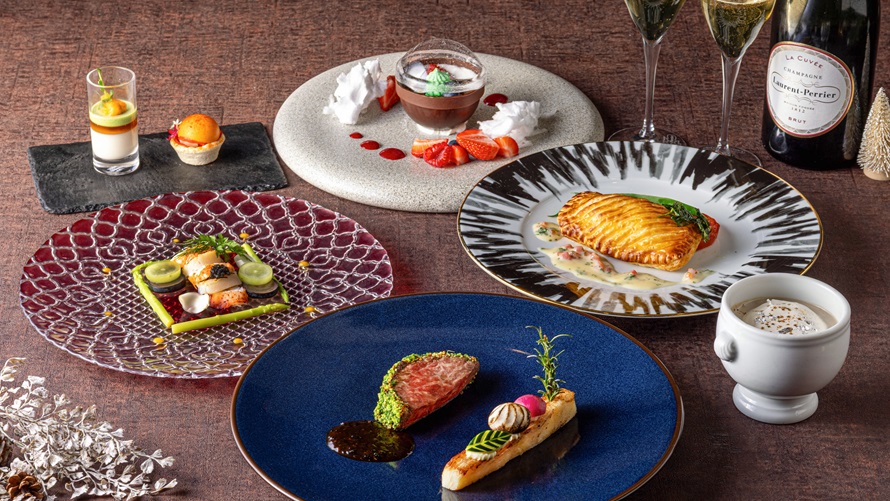 カフェ &amp; ダイニング Chef&apos;s Palette クリスマスディナーコース付きステイ(夕・朝食付き)