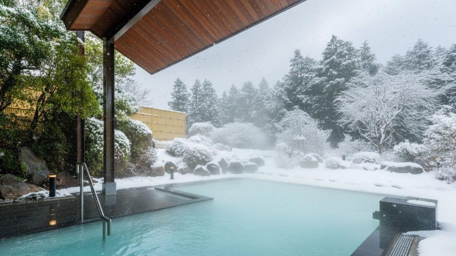 広大な自然: 山々に囲まれた立地が「秘境宿」であることを一目で示し、都会の喧騒から完全に離れた場所