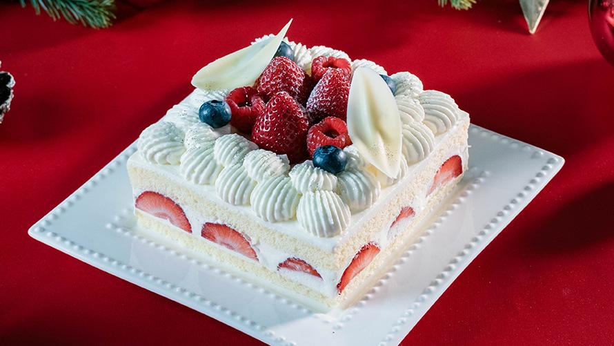 クリスマスストロベリースクエアケーキ