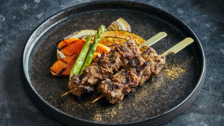 仔羊肉のブロシェット ジンギスカンスタイル