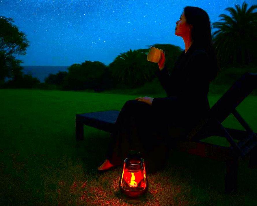 やわらかなランタンの灯りに包まれながら