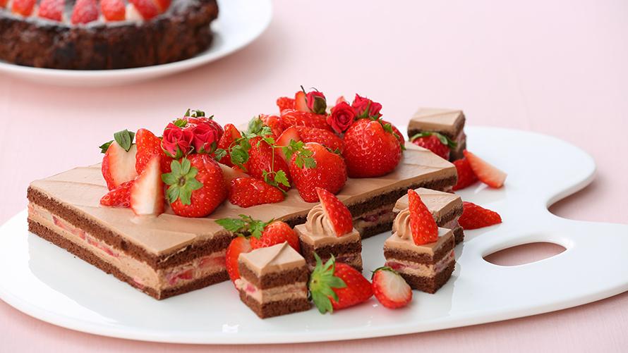 いちごのチョコショート