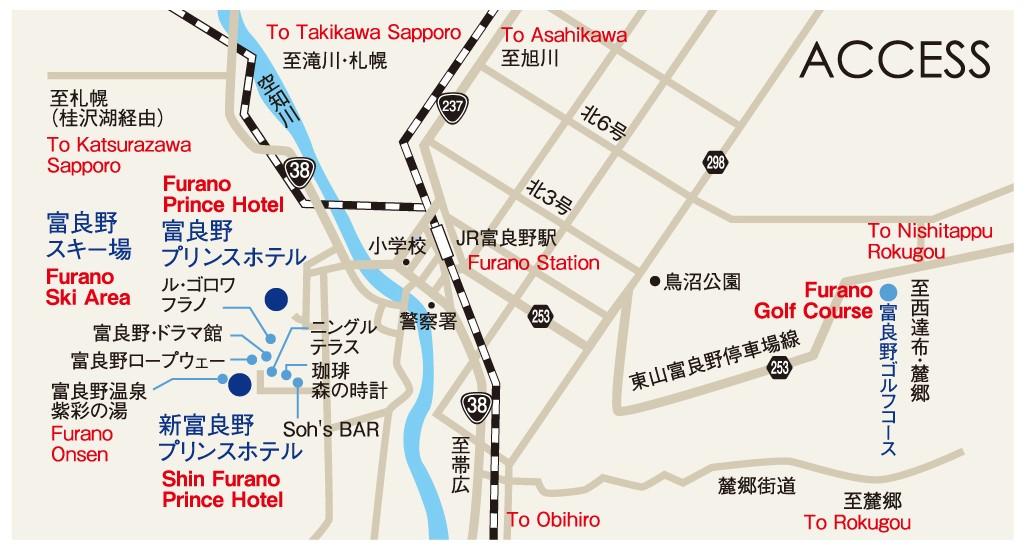 富良野市近郊MAP