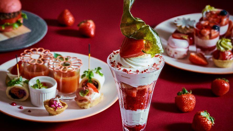 いちごのショートケーキパフェ