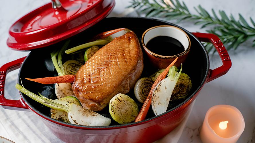 合鴨のロースト　ヴィンコットソース