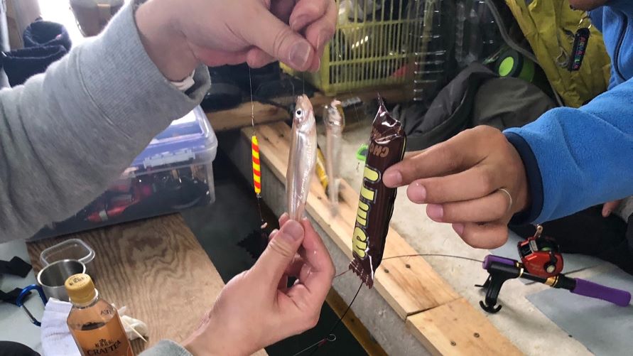 かなやま湖ワカサギ釣り体験