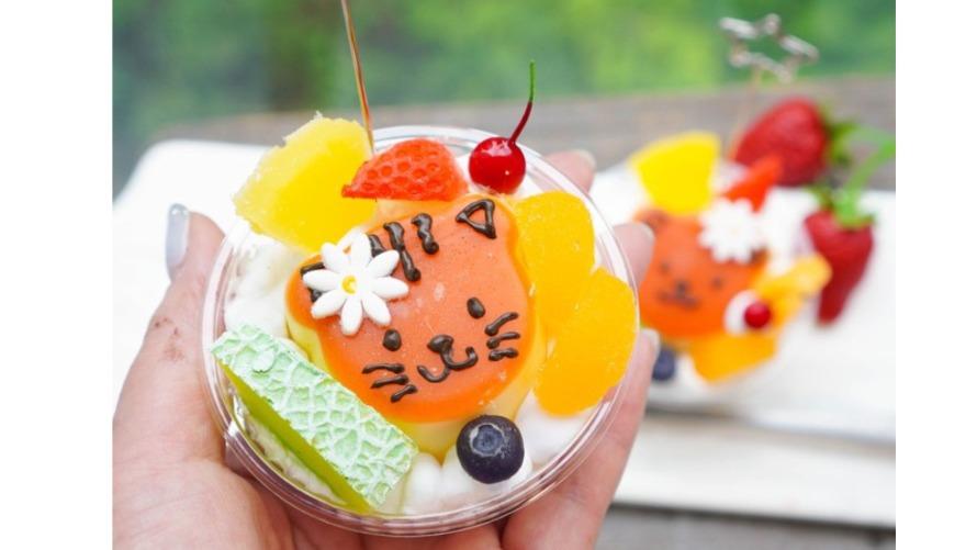 食品サンプル　プリンアラモード