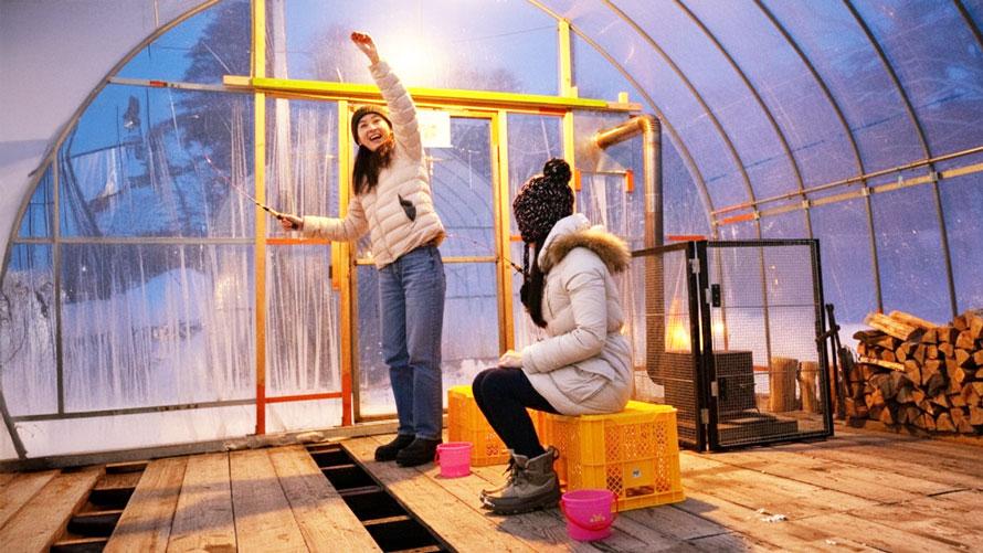 ナイトワカサギ釣り