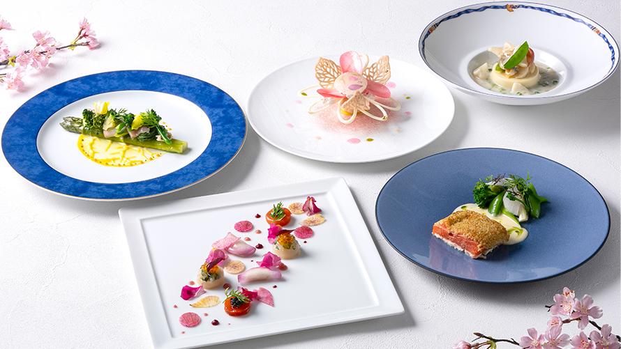 最上階レストランで優雅に堪能するフランス料理ディナー付きステイ