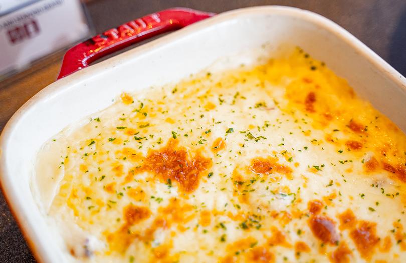 ポテトとシーフードのグラタン