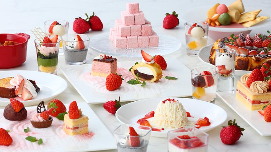 ランチブッフェのスイーツの数々