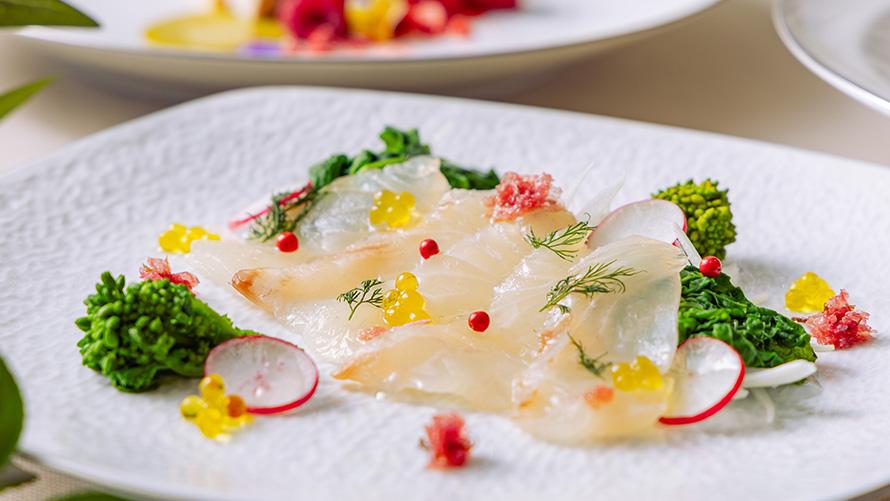 桜鯛のカルパッチョ